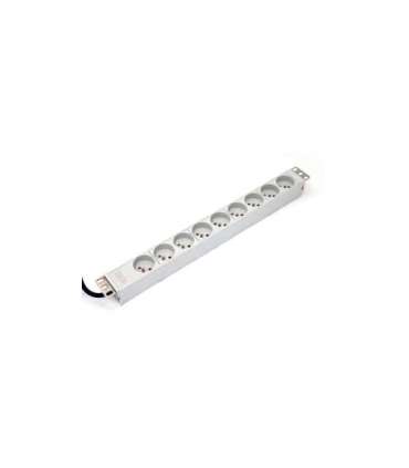 1U aluminum PDU rackmoun table 16A 9x outlet