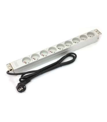 1U aluminum PDU rackmoun table 16A 9x outlet