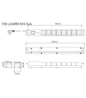 SURGE PROTECTOR LXARM810 1,5M BLACK