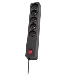 Listwa przeciwprzepięciowa ZX 510, 1L, 1,5m, czarna