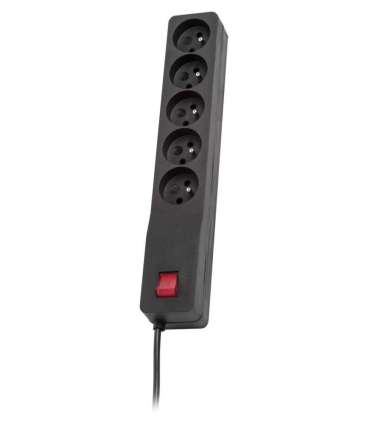 Listwa przeciwprzepięciowa ZX 510, 1L, 1,5m, czarna