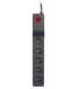 Listwa przeciwprzepięciowa ZX 510, 1L, 1,5m, czarna