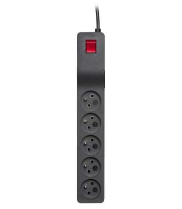 Listwa przeciwprzepięciowa ZX 510, 1L, 1,5m, czarna