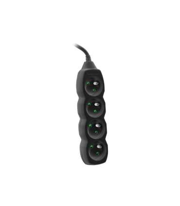 Power strip Power Watch 3m black (4 sockets)