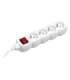 PowerWatch 3 m  (4 socket) white with power switch