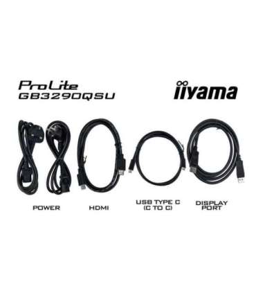 iiyama G-MASTER GB3290QSU-B1 computer monitor 80 cm (31.5") 2560 x 1440 pixels Quad HD LED Black