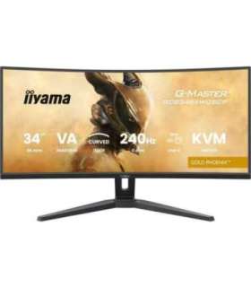 iiyama G-MASTER GCB3486WQSCP-B1 computer monitor 86.4 cm (34") 3440 x 1440 pixels UltraWide Quad HD Black