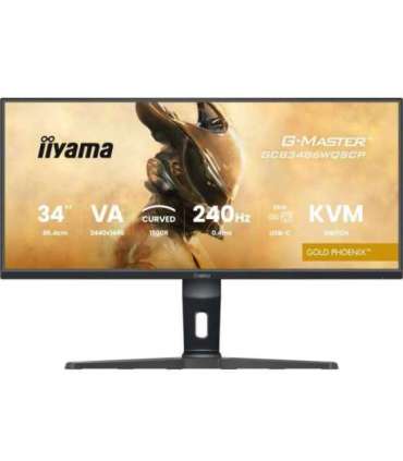iiyama G-MASTER GCB3486WQSCP-B1 computer monitor 86.4 cm (34") 3440 x 1440 pixels UltraWide Quad HD Black