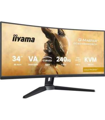 iiyama G-MASTER GCB3486WQSCP-B1 computer monitor 86.4 cm (34") 3440 x 1440 pixels UltraWide Quad HD Black