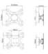 Techly 19-37" Wall Bracket for LED LCD TV Tilt 1 Swivel Black" ICA-LCD 2900B