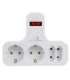 Power socket x4 with switch Maclean MCE224 G