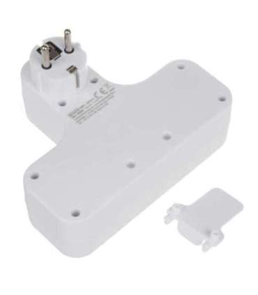 Power socket x4 with switch Maclean MCE224 G