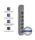 Power strip 6 sockets, 1.8m, Grey