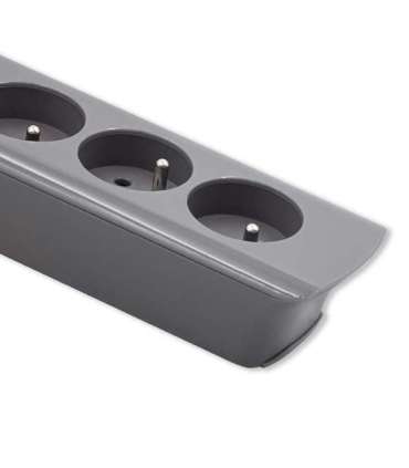 Power strip 6 sockets, 1.8m, Grey