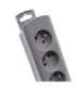 Power strip 6 sockets, 1.8m, Grey