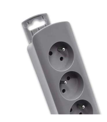Power strip 6 sockets, 1.8m, Grey