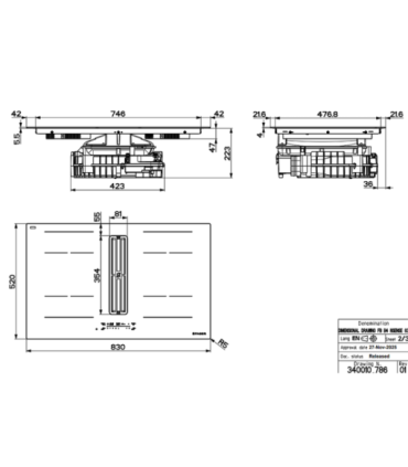 Hob and Hood (2in1) FABER GALILEO PURE BLACK F830