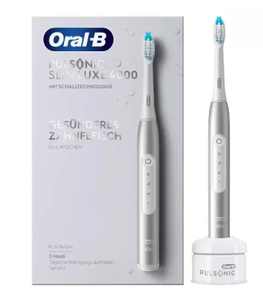 Oral-B Pulsonic Slim Luxe 4000 Sonic Electric Toothbrush Rechargeable For adults Number of brush heads included