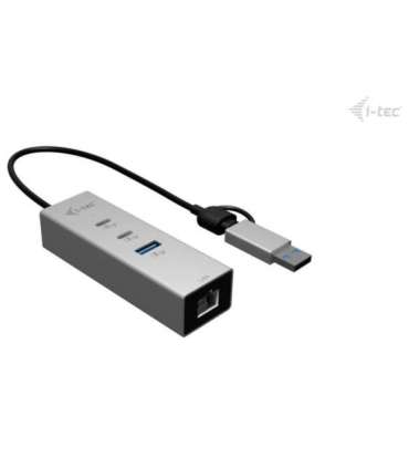 Metal HUB USB-C/USB-A 3 2x USB-C/1x USB-A / 2.5GLAN
