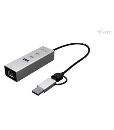 Metal HUB USB-C/USB-A 3 2x USB-C/1x USB-A / 2.5GLAN