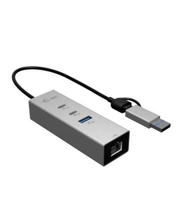 Metal HUB USB-C/USB-A 3 2x USB-C/1x USB-A / 2.5GLAN