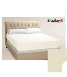 Bradley Трикотажная простыня на резинке, 180 х 200 см, ванили