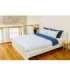 Bradley tekikott, 150 x 210 cm, tumesinine / helesinine