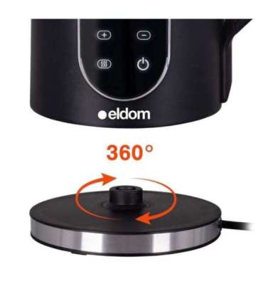 ELDOM C530 NEVO electric kettle 1.7 L 2200 W Black, Transparent