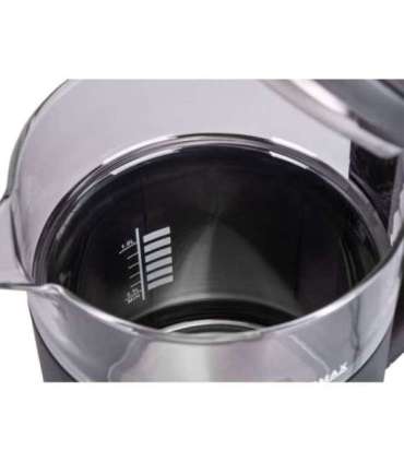 ELDOM C530 NEVO electric kettle 1.7 L 2200 W Black, Transparent