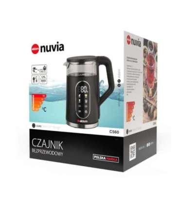 ELDOM C530 NEVO electric kettle 1.7 L 2200 W Black, Transparent