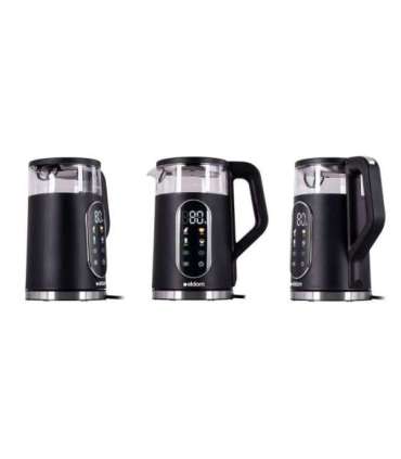 ELDOM C530 NEVO electric kettle 1.7 L 2200 W Black, Transparent