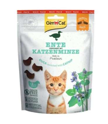 GimCat Crunchy Snacks Duck enriched with Catnip 140g