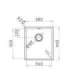 Sink Pyramis Astris 34x40 1B