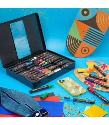 Набор маркеров Uni POSCA “Pop Colours”, 20 шт., в чемоданчике
