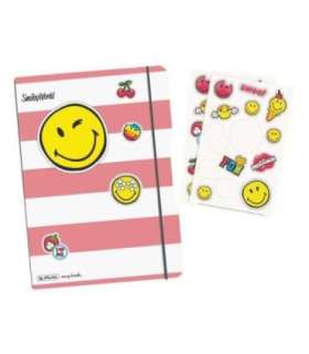 Блокнот Herlitz My.Book Flex Smiley Girly А5 40л клетка пластиковая обложка