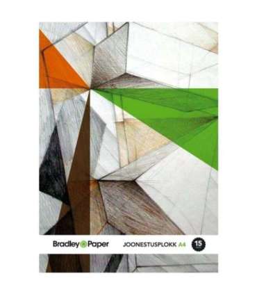Bradley joonestusplokk A4, 15 lehte 250g Bradley