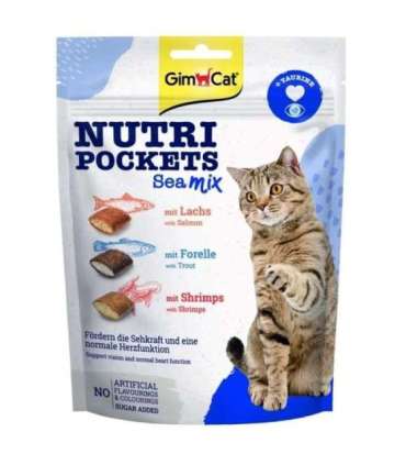 GimCat Nutri Pockets Sea mix -mieszanka morska 150g