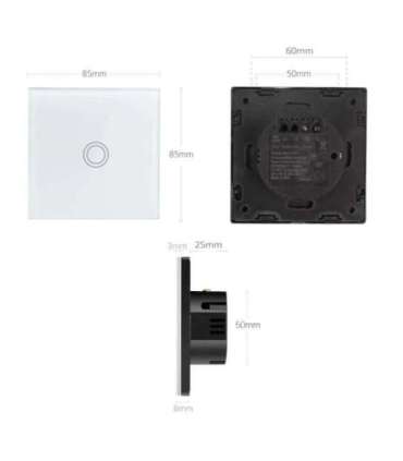Smart wifi touch light switch MCE715W