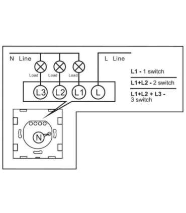 Smart wifi touch light switch MCE715W