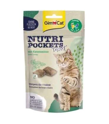 GimCat Nutri Pockets Insect with Catnip 60g