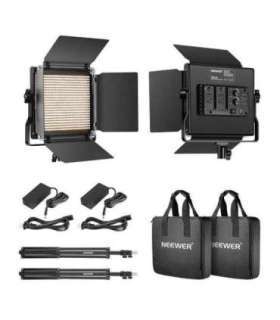 Kit Neewer 660 Bi Color LED, two lamps 40W 3200-5600K