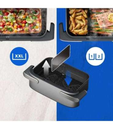 Philips Airfryer NA565 02 Megabasket 9,5L 2750W silver black (NA565/02)