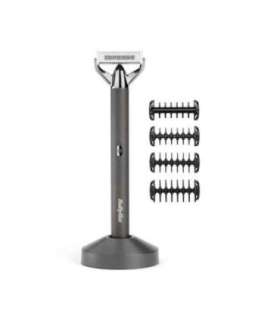 BaByliss Super-X Metal OT996E beard trimmer Battery 5 5 mm Wet & Dry Silver