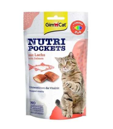 GimCat Nutri Pockets with Salmon 60g