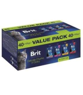 BRIT Premium by Nature Value pack Adult Box - wet cat food - 40x100g