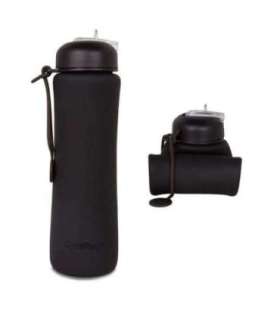 Coolpack veepudel 600ml, silikoon, must