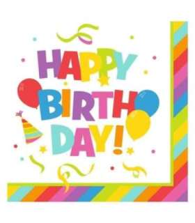 Salvrätik 33x33/20 Happy Birthd. Mix It