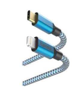 Cable USB reflective c-ltg blue