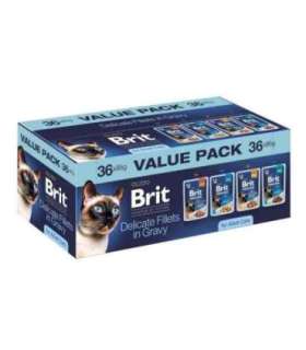 Brit Delicate Fillets in Gravy for Adult Cats mokra karma dla kota 36x85g
