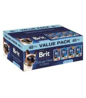 Brit Delicate Fillets in Gravy for Adult Cats mokra karma dla kota 48x85g